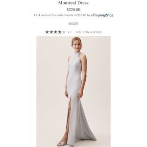 Anthropologie BHLDN Montreal Dress in Fog